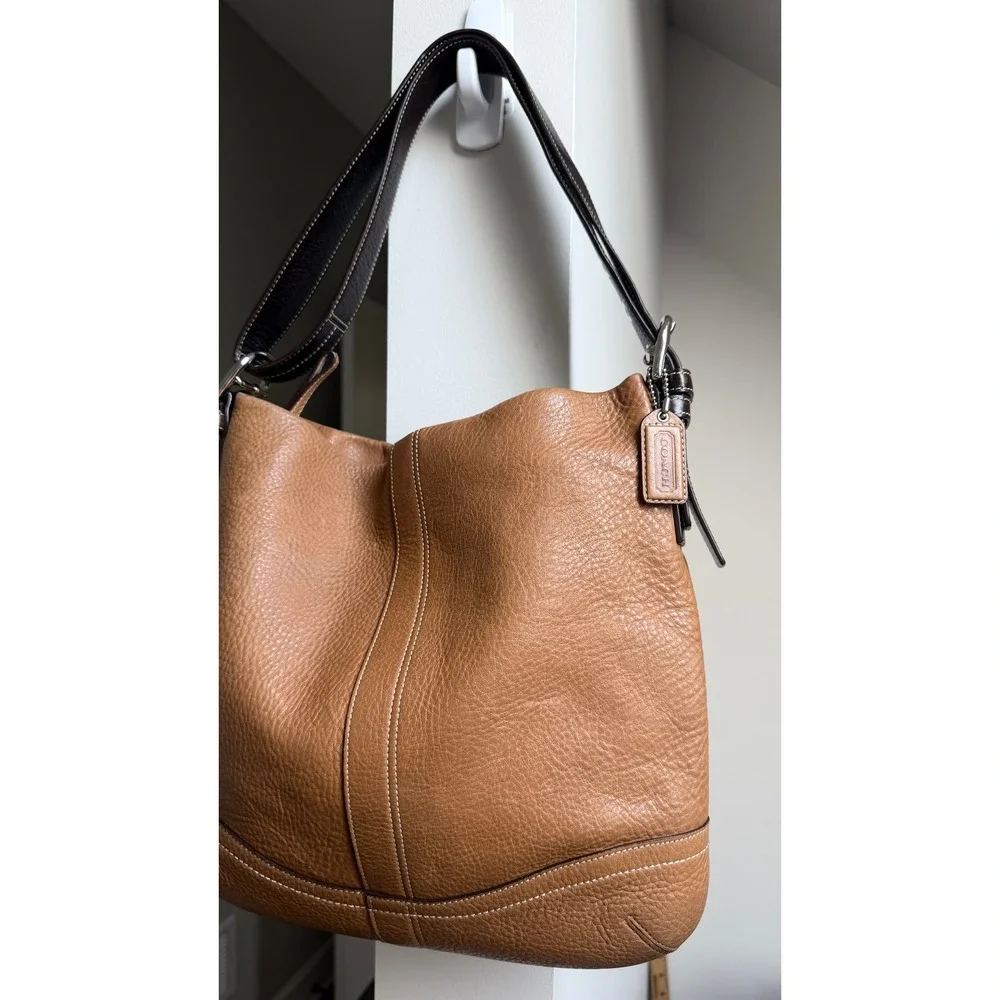 Coach Legacy Leather Hobo Shoulder Bag F10940 Silver Hardware Vintage Y2K oho